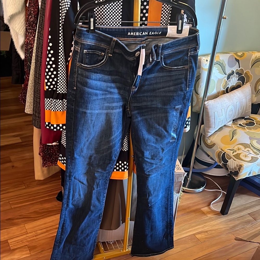 American Eagle Outfitters Women's Blue Jeans NWT, Size 10 long